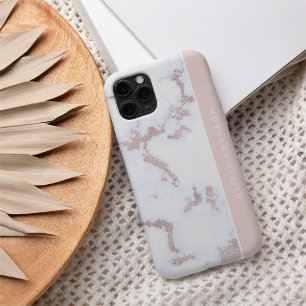Roos Gold & Blush roze marmer Subtle - op maat gem iPhone 16 Hoesje