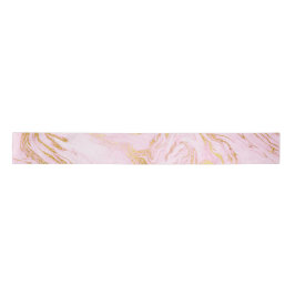 Roos Gold Blush Roze marmer White - wit Satijnen Lint