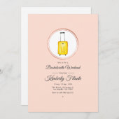 Roos Gold & Blush Roze Reizen Bachelorette Weekend Kaart (Voorkant / Achterkant)