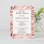 Roos Gold Blush Roze Zebra Kaart (Staand voorkant)