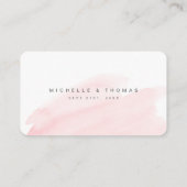 Roos Gold Blush Script Wedding website Insert card Plaatskaartje (Achterkant)
