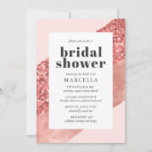 Roos Gold, Blush & Sequin Vrijgezellenfeest Kaart (Voorkant)