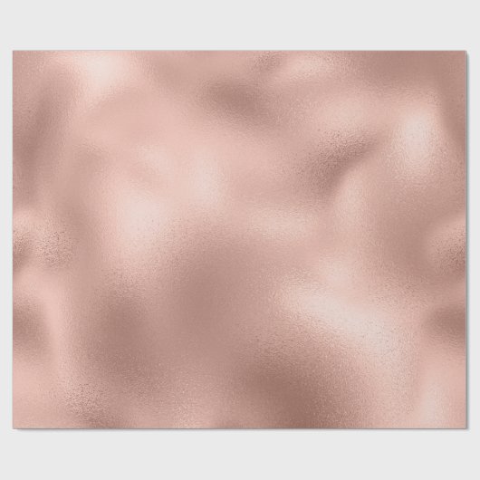 Roos Gold Blush Skinny Powder Minimal Glass Cadeaupapier (Vlak)