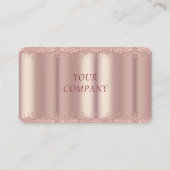 Roos Gold Blush Sparkle Drivers - luxe elegant Visitekaartje (Voorkant)