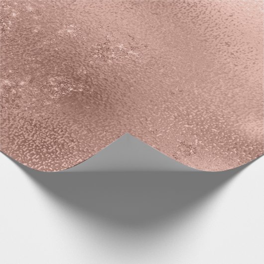 Roos Gold Blush Sparkly Glitter Powder Abstract Cadeaupapier (Hoek)