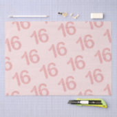 Roos Gold Blush Sweet 16 Birthday Party Glitter Tissuepapier (Craft)