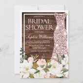 Roos Gold Blush White Border Rustige Vrijgezellenf Kaart (Voorkant)