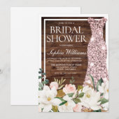 Roos Gold Blush White Border Rustige Vrijgezellenf Kaart (Voorkant / Achterkant)