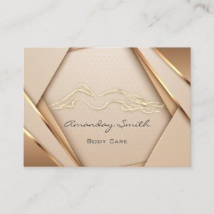 Roos Gold Body Sclupting Care Logo SPA Visitekaartje