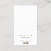 Roos Gold Boho-verhardingsbeeldscherm Visitekaartje (Achterkant)