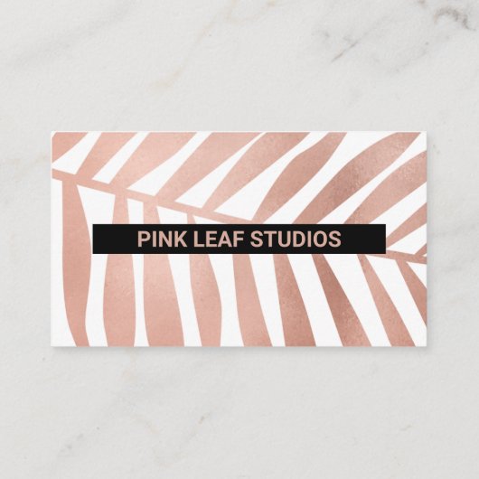 Roos Gold Boho Visitekaartje (Achterkant)