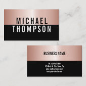 ROOS GOLD BOLD Elegant Moderne Eenvoudige Professi Visitekaartje (Voorkant / Achterkant)