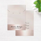 Roos Gold Border Jewelry Earring Ketting Display Visitekaartje (Bureau)