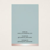 Roos Gold Border Jewelry Earring Ketting Display Visitekaartje (Achterkant)