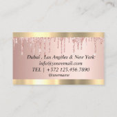 Roos Gold Border Marmer van de Notional Loan Signi Visitekaartje (Achterkant)