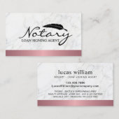 Roos Gold Border Marmer van de Notional Loan Signi Visitekaartje (Voorkant / Achterkant)