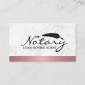 Roos Gold Border Marmer van de Notional Loan Signi Visitekaartje (Voorkant)