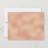 Roos Gold Border Moderne Weddenrenkaart RSVP Kaartje (Achterkant)