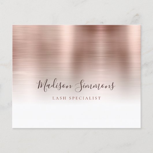 Roos Gold Bored Metal Monogram Stijlvol Manuscript (Voorkant)