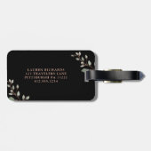 Roos Gold Botanisch | Het avontuur begint Citaat Bagagelabel (Achterkant horizontaal)