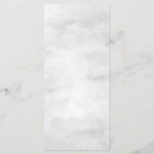 Roos Gold Botanische Bloemen Grijs Bruiloft Menu (Achterkant)