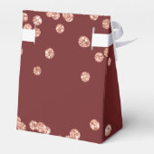 Roos Gold Bourgogne 70 Verjaardag Dank u Confetti Bedankdoosjes (Achterkant)