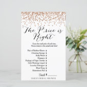 Roos Gold Brida Shower Game - Prijs is de juiste K (Staand voorkant)