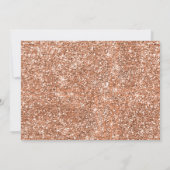 Roos Gold Bridal Brunch Uitnodiging tot Glitter (Achterkant)