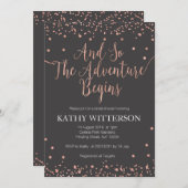 Roos Gold Bridal Shower Kaart (Voorkant / Achterkant)