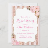 Roos Gold Bridal Shower Kaart (Voorkant)