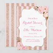 Roos Gold Bridal Shower Kaart (Voorkant / Achterkant)