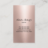 Roos Gold Broom Cleaning Service House  Visitekaartje (Achterkant)