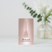 Roos Gold Broom Cleaning Service House  Visitekaartje (Staand voorkant)