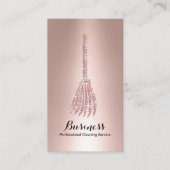 Roos Gold Broom Cleaning Service House  Visitekaartje (Voorkant)
