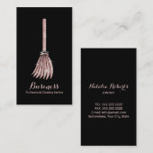 Roos Gold Broom House Keeping Bus Visitekaartje (Voorkant / Achterkant)