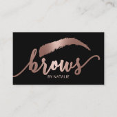 Roos Gold Brows Microblading Salon Typografie Visitekaartje (Voorkant)