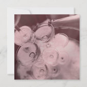 Roos Gold Brunch & Bubble Champagne Foto Kaart (Achterkant)