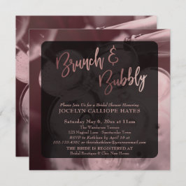 Roos Gold Brunch & Bubble Champagne Foto Kaart