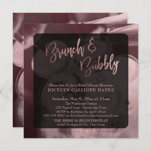 Roos Gold Brunch & Bubble Champagne Foto Kaart