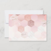 Roos Gold Brush Script 18e verjaardag Save The Date (Achterkant)