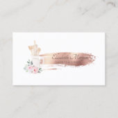 Roos Gold Brush Streke Bakery Pastry Hand Tools Visitekaartje (Voorkant)