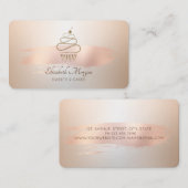 Roos Gold Brush Stroke Visitekaartje (Voorkant / Achterkant)