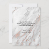 Roos Gold Brush Stroke Weddenschap Hartelijk dank  Kaart (Achterkant)