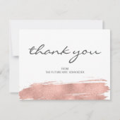 Roos Gold Brushack Vrijgezellenfeest Hartelijk dan Kaart (Voorkant)