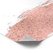 Roos Gold Brushack Vrijgezellenfeest Welkomstteken Poster (Hoek)