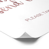 Roos Gold Bubble uitgeschakeld Poster (Hoek)