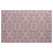 Roos Gold Burgundy Floral Illustration Pattern Stof (Fat Quarter)
