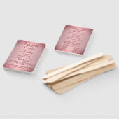 Roos Gold Burgundy Wedding Ceremony Program Handwaaier (Niet-gemonteerd)