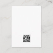 Roos Gold Business DANK U BEHANDELDE QR-CODE Informatiekaartje (Achterkant)