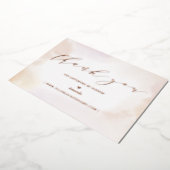 Roos Gold Business Logo Hartelijk dank Pakket invo Folie Uitnodiging (Gedraaid)